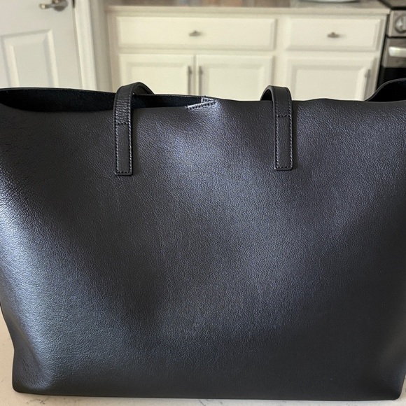 Saint Laurent Classic Black Leather Tote and Wallet - Picture 10 of 16